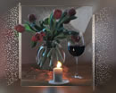 Einen harmonischen Abend bei Rotwein und Kerzenschein